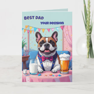 Carte French Bulldog Dad Fatherˋs Day