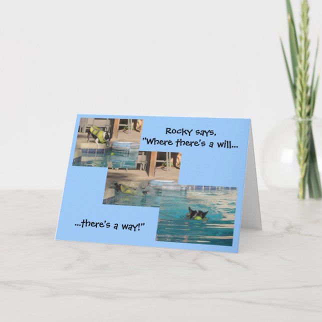 Carte French Bulldog Encouragement Card (Devant)