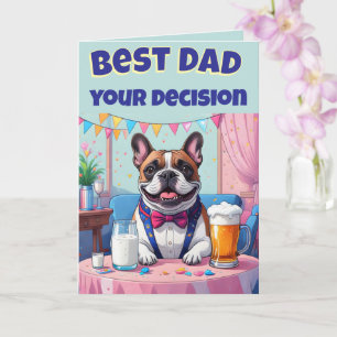 Carte French Bulldog Papa Fête des Pères