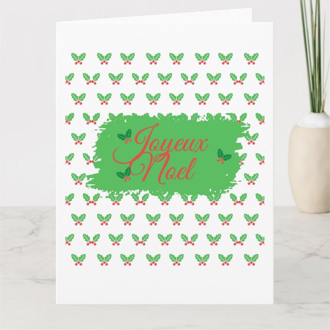 Carte French Christmas Card (Devant)