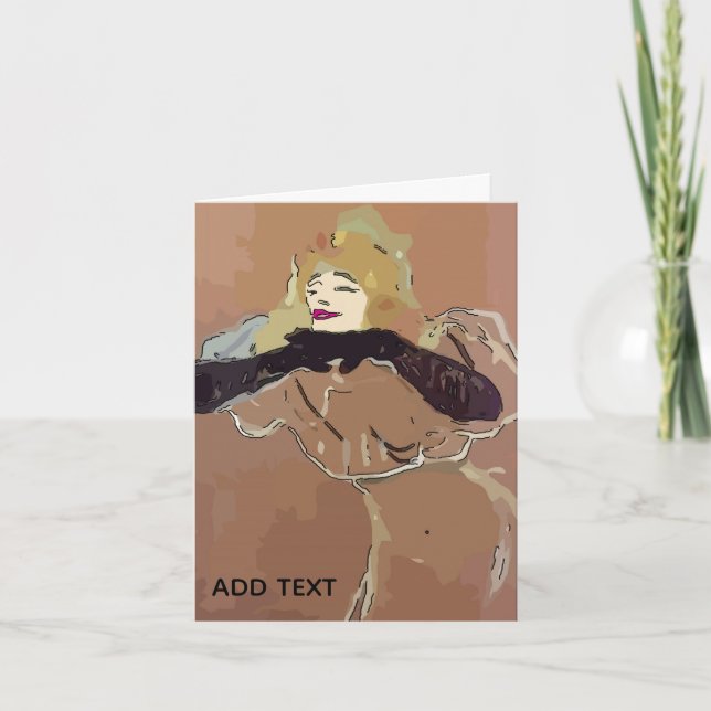 Carte French Woamn (Devant)