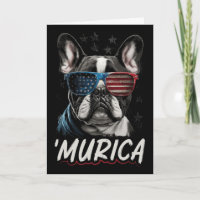 Frenchie chien patriotique drapeau américain 4 jui