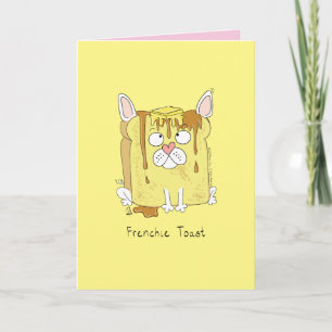 Carte Frenchie Toast - French Bulldog Grey Card