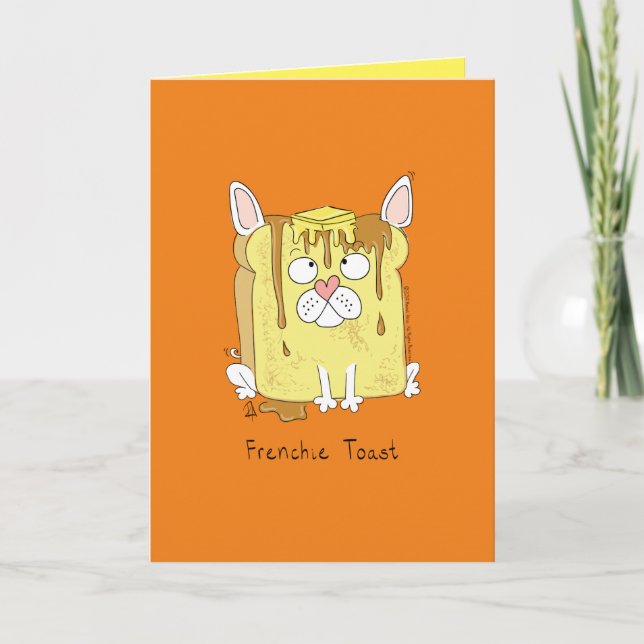 Carte Frenchie Toast - French Bulldog Grey Card (Devant)