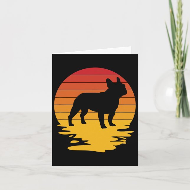 Carte Frenshie Bouledogue Français Frenchie Chiot Chien  (Devant)