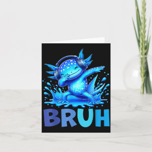 Carte Frère Axolotl Dabbing Drôle Gamer Enfants Garçons