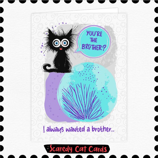 Carte Frère Chat Peureux (Créateur téléchargé)