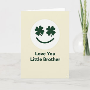 Carte Frère Clover Eyes Love You
