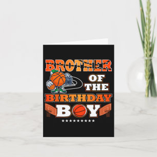 Carte Frère De L'Anniversaire Garçon Bysketbyll Joueur B