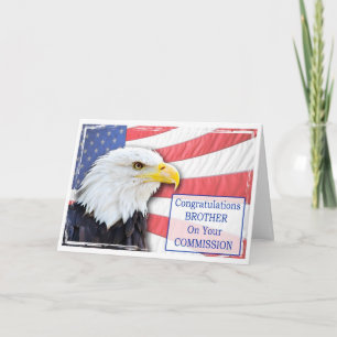 Carte Frère, en commande avec un aigle chauve
