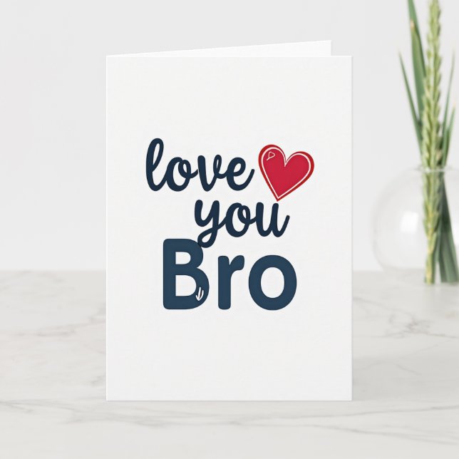 Carte Frère Je T'Aime (Devant)