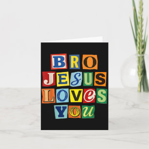 Carte Frère Jésus aime drôle Jésus aime frère Religieux