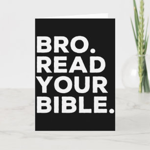 Carte Frère lis ta Bible frère foi religieuse chrétienne