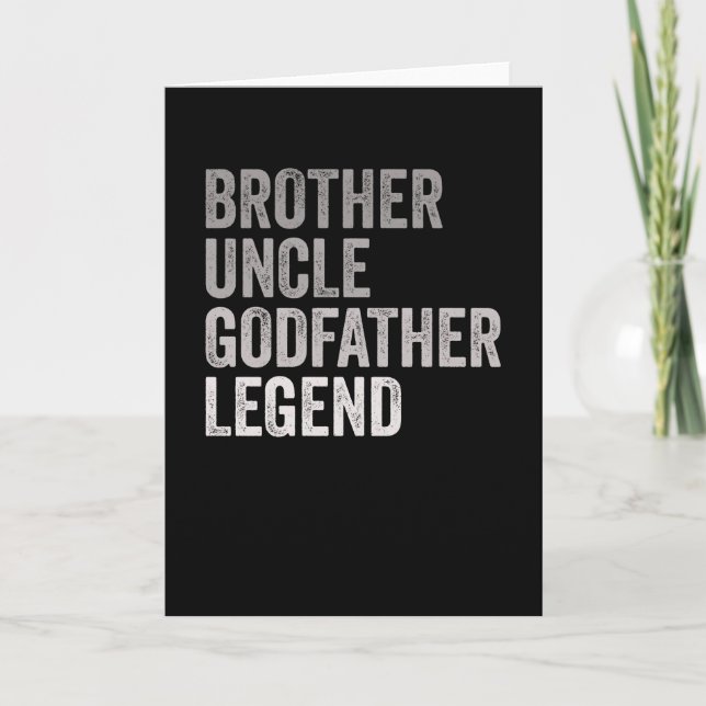 Carte Frère oncle Godfather Légende (Devant)