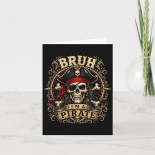 Carte Frère Un Crâne De Pirate Costume Halloween Hommes