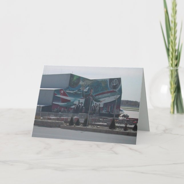 Carte Fresque De Northwest Airlines Sur Un Bâtiment De S (Devant)