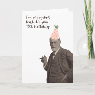 Carte Freud Funny 18th Birthday Psychology