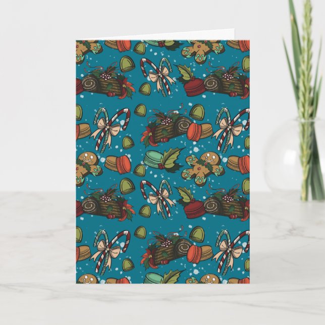 Carte Friandises de fêtes - Glace (Couleur) (Devant)