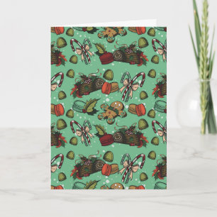 Carte Friandises de fêtes - Menthe (Couleur)