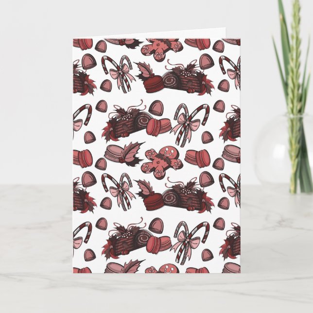 Carte Friandises de fêtes- Menthe poivrée (solide) (Devant)
