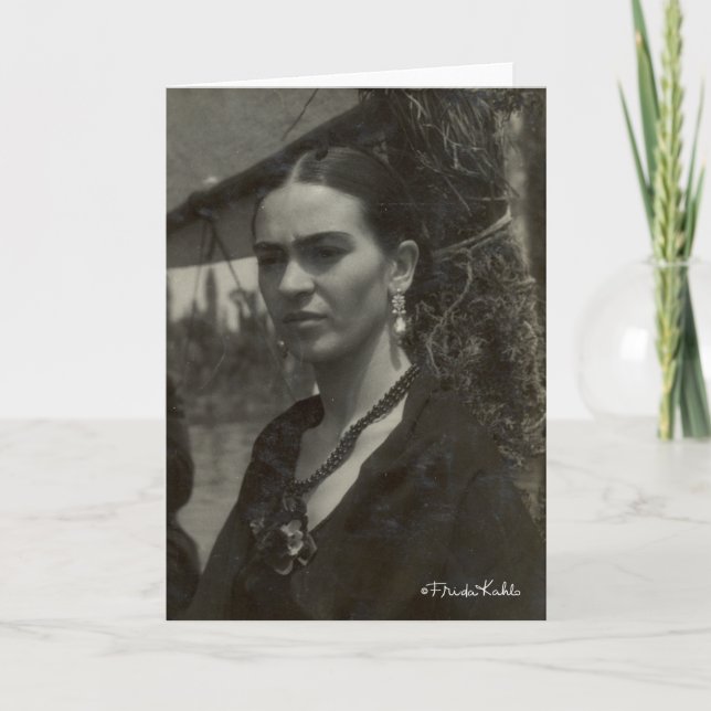 Carte Frida Kahlo dans le noir (Devant)