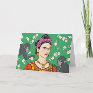 Carte Frida Kahlo Monkey Graphic