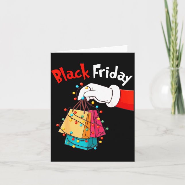 Carte Friday Shopng Squad Christmas Black Shopng Family  (Devant)