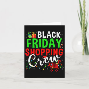 Carte Friday Shopping Crew Christmas Lights Black Shoppi