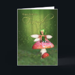 Carte Friend Fairy Birthday Card - Woodland Fairy Happy<br><div class="desc">Friend Fairy Birthday Card - Woodland Fairy Joyeux Anniversaire</div>