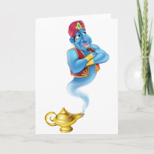 Carte Friendly Jinn or genie and magic oil lamp