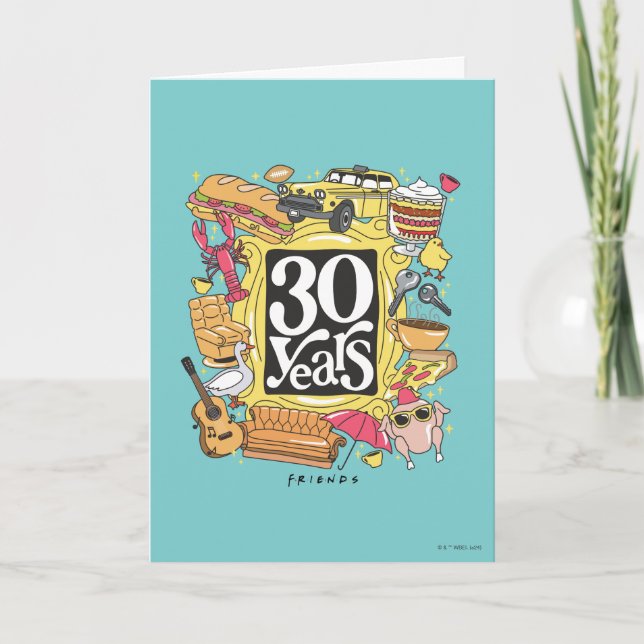 Carte FRIENDS™ | 30 Ans Graphique (Devant)