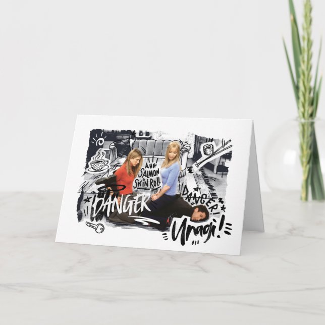 Carte FRIENDS™| Danger! Unagi ! (Devant)