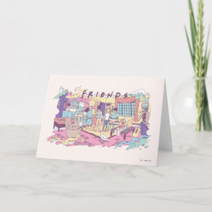 Carte FRIENDS™ Dessin animé d'appartement