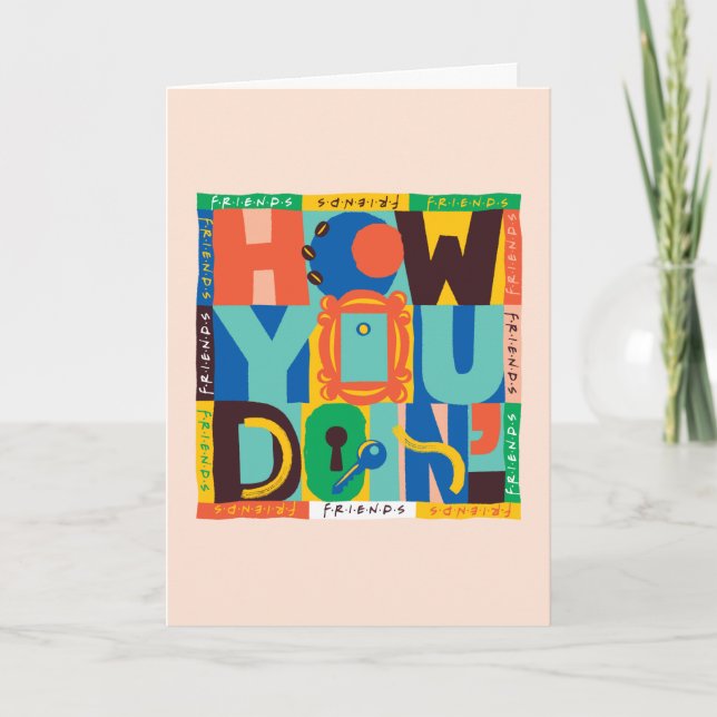 Carte FRIENDS™ | How You Doin' - Graphisme Vif (Devant)