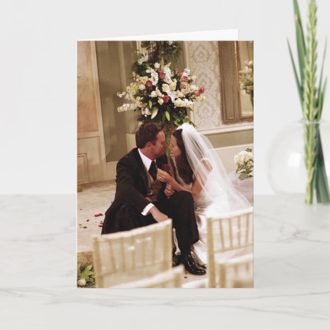 Carte FRIENDS™| Mariage de Chandler et Monica (Devant)