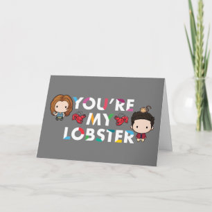 Carte FRIENDS™ Ross et Rachel Lobster Chibi