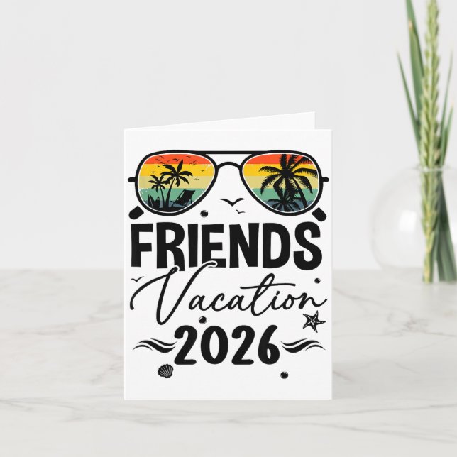 Carte Friends Vacation 2026 Matching Memories Together G (Devant)