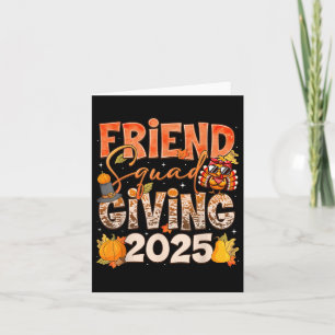 Carte Friendsgiving 2025 Squad Thanksgiving Group Matchi