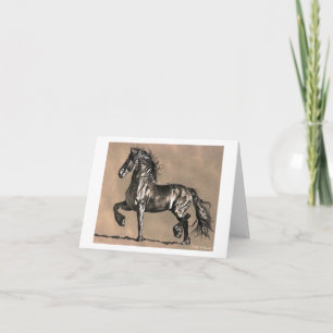 Carte Friesian Horse Note Card