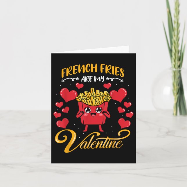 Carte Frites Sont Mon Valentin Frites Valenti (Devant)
