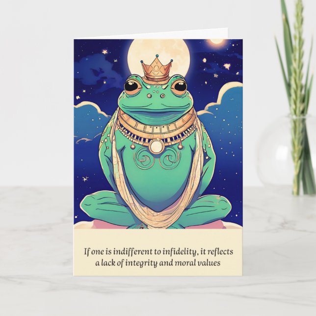Carte frog message happy birthday (Devant)