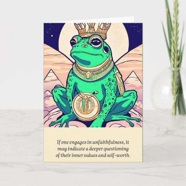 Carte frog message happy birthday (Devant)