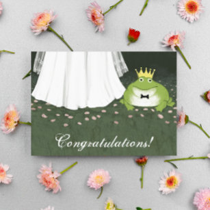 Carte Frog Prince Fairy Tale Mariage Félicitations