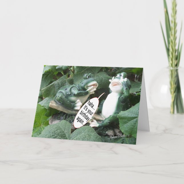 Carte Frog Talk 5840 grenouille- ha votre anniversaire (Devant)