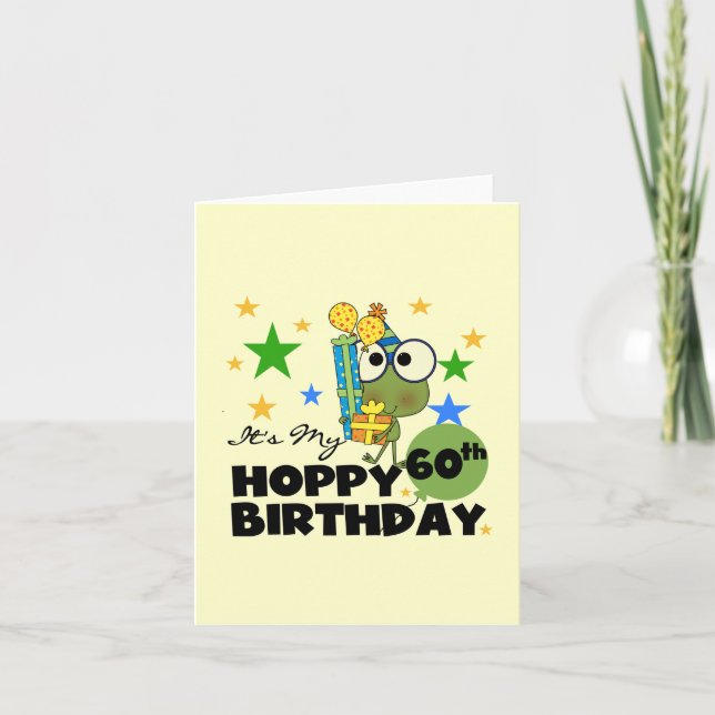 Carte Froggie Hoppy 60e anniversaire (Devant)