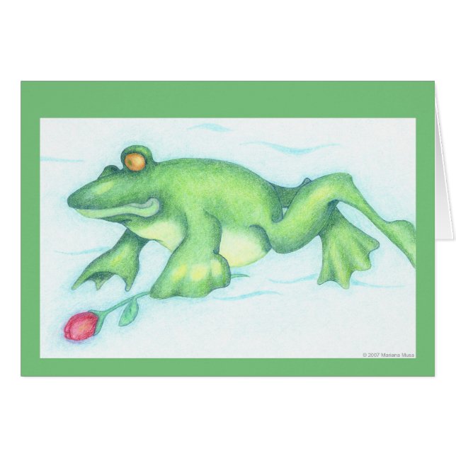 Carte Froggy Love (Devant horizontal)