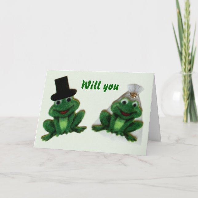 Carte Froggy Mariage - Tu M'Épouses ? (Devant)