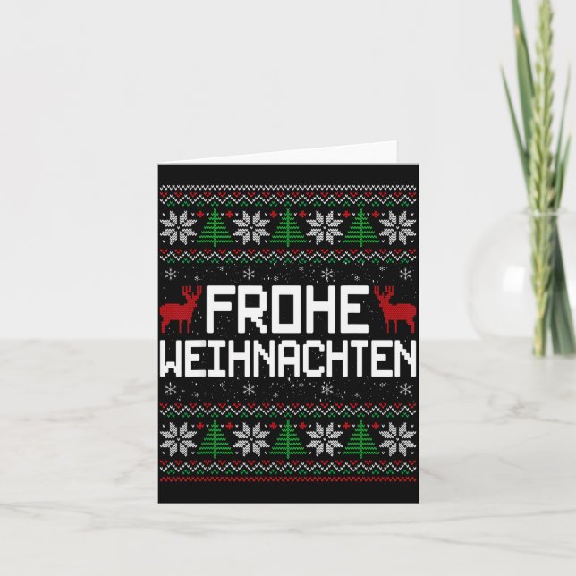 Carte Frohe Weihnachten German Merry Christmas Holidays  (Devant)