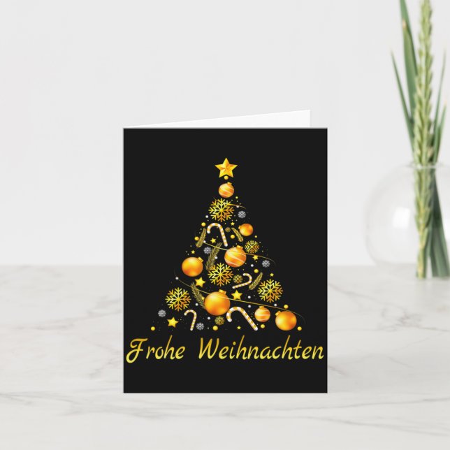 Carte Frohe Weihnachten German Xmas Germany Christmas De (Devant)