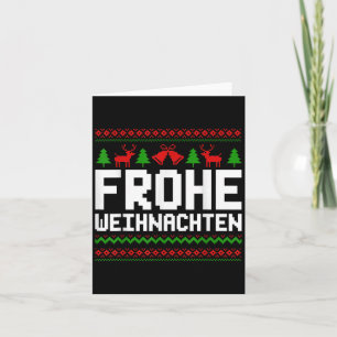 Carte Frohe Weihnachten Joyeux Noël En Allemand Drôle